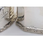Silvers - 8-piece set of napkin rings in 800-fine silver...