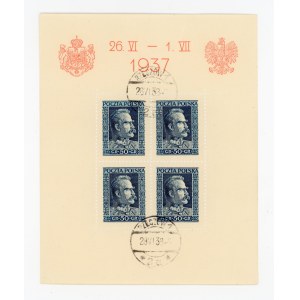 The Romanian King's Visit to Poland, 1937. Canceled block (144)