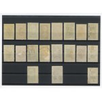 Central Lithuania. Various drawings, 1921. Two series—cancelled and uncancelled (215)