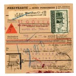 GG, set of 4 parcel delivery slips, Kraków, Warsaw, 1943 (292)