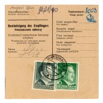 GG, set of 4 parcel delivery slips, Kraków, Warsaw, 1943 (292)
