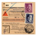 GG, set of 4 parcel delivery slips, Kraków, Warsaw, 1943 (292)