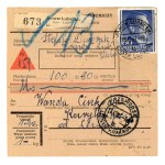 GG, set of 4 parcel delivery slips, Kraków, Warsaw, 1943 (294)