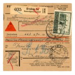 GG, set of 4 parcel delivery slips, Kraków, Warsaw, 1943 (294)