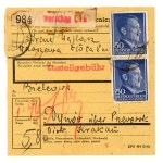 GG, zestaw 4 przekazów paczkowych Kraków, Warszawa, 1943 (295)