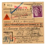 GG, zestaw 4 przekazów paczkowych Kraków, Warszawa, 1943 (295)