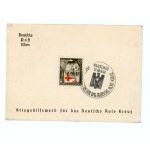Set of 4 travel passes with a GG stamp and a surcharge for the German Red Cross, 1940 (298)