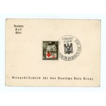 Set of 4 travel passes with a GG stamp and a surcharge for the German Red Cross, 1940 (298)