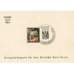 Set of 4 travel passes with a GG stamp and a surcharge for the German Red Cross, 1940 (298)