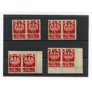 The Liberation of Ten Cities, 1945. Set of 4 uncanceled pairs (241)