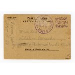 The Warsaw Uprising of 1944 - Scout Post, postcard with a censorship stamp from the 11th Gwarancja (471)