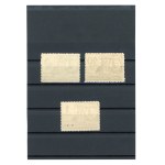 Second Polish Republic, Gniezno charity bricks / stickers for "Commemorating Józef Piłsudski." 3 items total. (558)