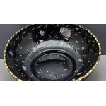 Biedermeier - Large crystal bowl, hand-decorated with enamel and gold - second half of the 19th century