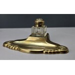 Crystal inkwell for the study - Eneret D.F.A. - First half of the 20th century