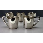 Silver-plated glass holders - Sandrik - Austria-Hungary, 1920s