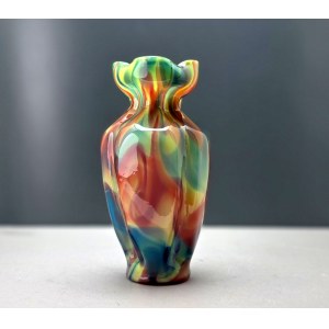 Collectible multicolored Murano glass vase - Italy - second half of the 20th century