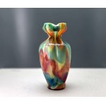 Collectible multicolored Murano glass vase - Italy - second half of the 20th century