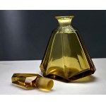 Moser - Honey-colored crystal decanter - Karlsbad, 1930s
