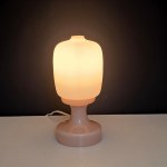 Table lamp designed by Karel Wolf, Osvětlovací Sklo Valašské Meziříčí, Czechoslovakia, 1970s
