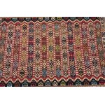Hand-woven kilim rug with geometric patterns — Turkey, 1960s