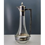 WMF - Antique Art Nouveau glass wine carafe - Germany, ca. 1900 [ART NOUVEAU]
