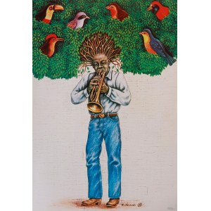 proj. Rafał OLBIŃSKI (ur. 1943), Trębacz jazzowy, 1981