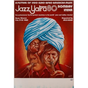 by Rafał OLBIŃSKI (b. 1943), Jazz Yatra '80 in Mumbai, PSJ, India, 1980