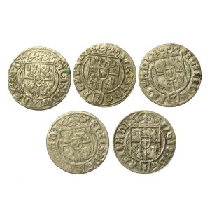 Sigismund III Vasa, set of one-and-a-half-taler coins. 5 pieces total. (151)