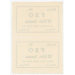 Passenger Car Factory, 10-liter gasoline voucher. Uncut pair (160)