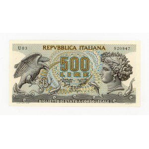 Italie, 500 lires, 1966 (207)