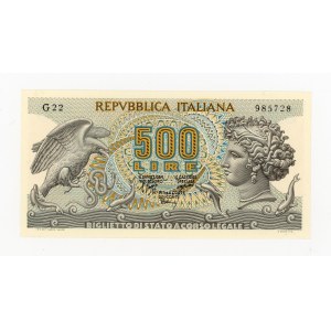 Italy, 500 lire, 1970 (208)