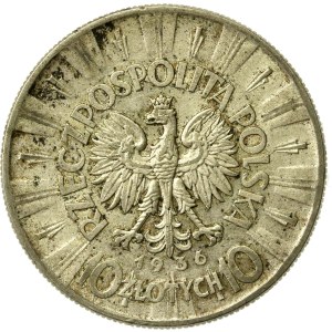 Second Polish Republic, 10 zlotych, 1936, Piłsudski (510)