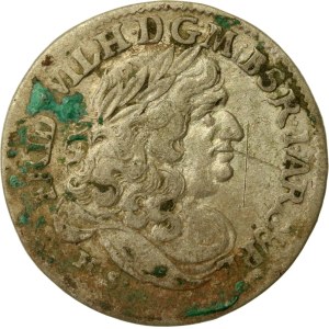 Kniežacie Prusko, Fridrich Viliam I., šesťka z roku 1681, Królewiec, HS (524)