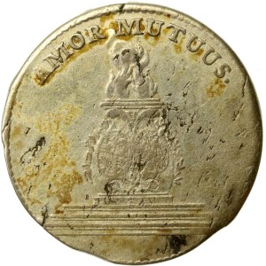 August III., svadobný dvojgroš, 1747, Drážďany (546)
