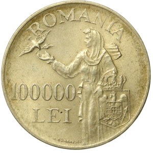 Rumunsko, Michal I., 100 000 lei, 1946 (550)