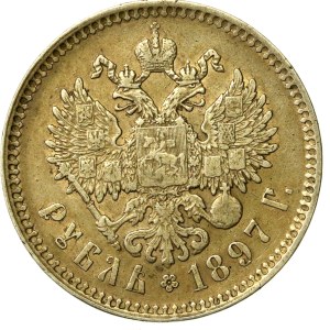 Rusko, Mikuláš II., rubľ 1897 (554)