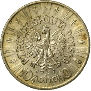 Seconda Repubblica Polacca, 10 zloty 1937 Piłsudski (558)