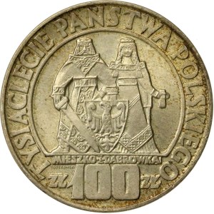 People's Republic of Poland, 100 zlotych, 1966, Mieszko and Dąbrówka (562)
