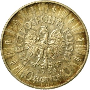 Seconda Repubblica Polacca, 10 zloty 1936 Piłsudski (564)