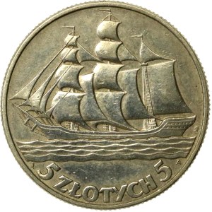 II RP, 5 złotych 1936 Żaglowiec (566)