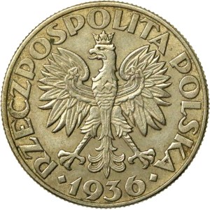II RP, 5 złotych 1936 Żaglowiec (566)