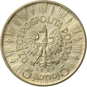 Zweite Polnische Republik, 5 Złoty 1935 Piłsudski (567)