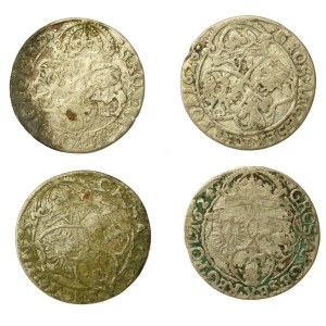 Sigismund III Vasa, set of six-groschen coins. 4 pieces total (577)
