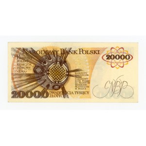 Polská lidová republika, 20 000 zlotých, 1989 AG (463)