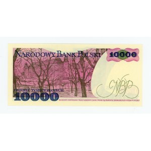 People's Republic of Poland, 10,000 zlotys, 1988 AU (465)