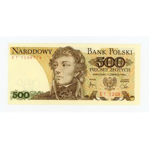 People's Republic of Poland, 500 zlotych, 1982 ET (466)