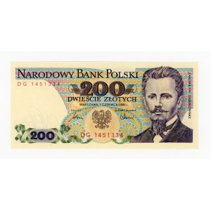 People's Republic of Poland, 200 zlotych, 1986 DG (470)