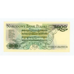 People's Republic of Poland, 5,000 zlotys, 1982 CE (489)