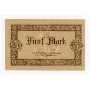 Germany, Detmold, 5 marks, 1918 (262)