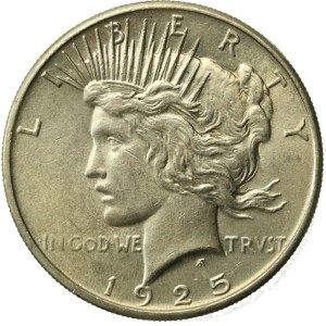 USA, 1 dolár, 1925, Filadelfia (579)